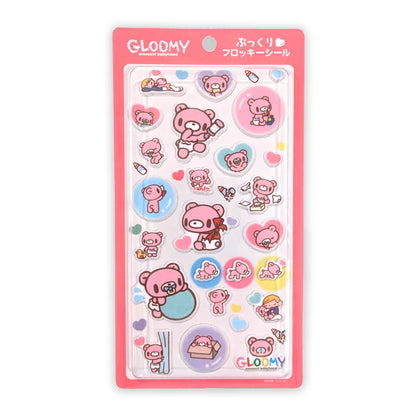 【グルーミー】ぷっくりフロッキーシール