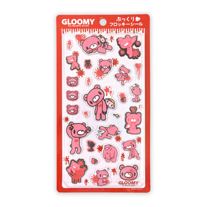 【グルーミー】ぷっくりフロッキーシール