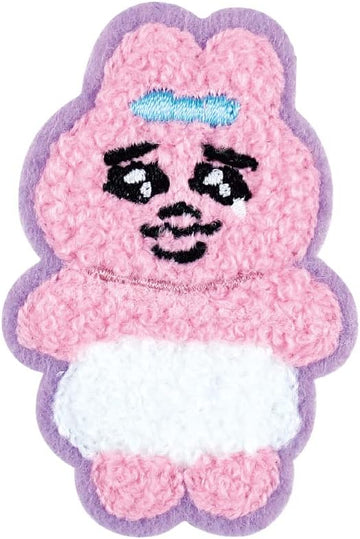 【おぱんちゅうさぎ】モコモコ刺繍ステッカー