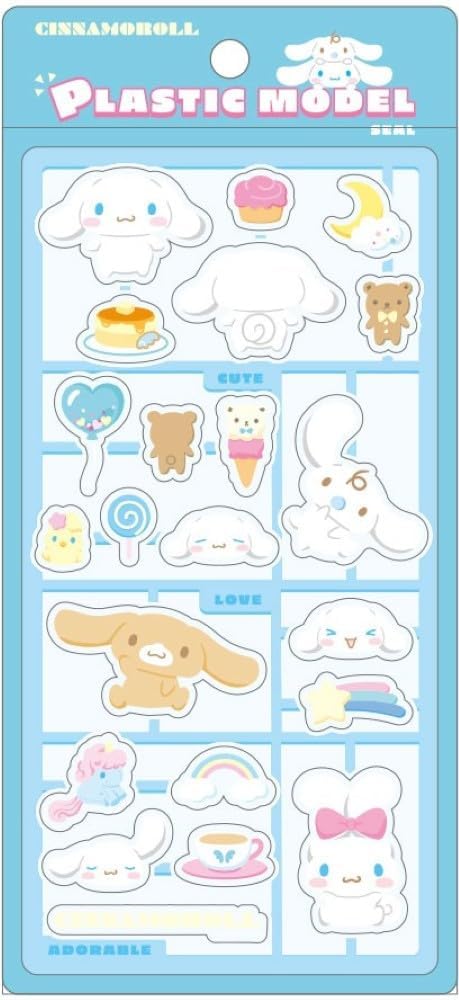 【サンリオキャラクターズ】プラスチックモデル風シール