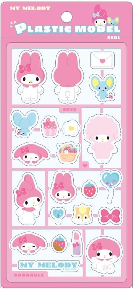 【サンリオキャラクターズ】プラスチックモデル風シール